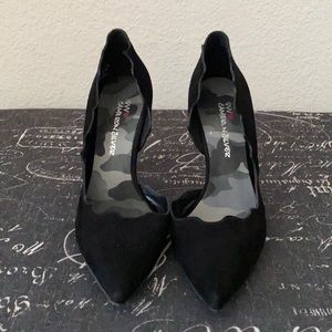 Black rigged heels